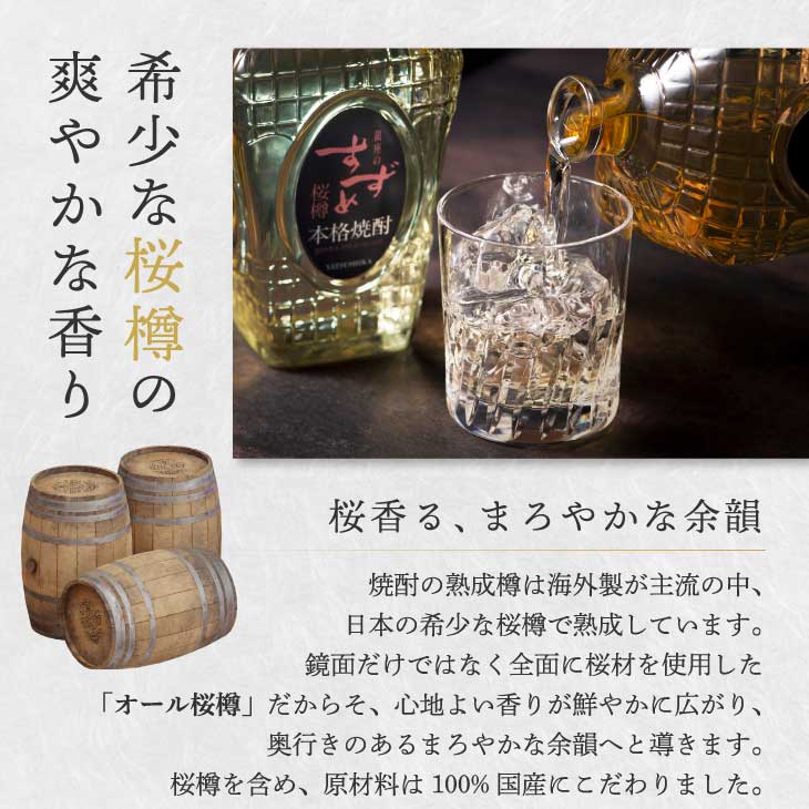 希少な桜樽の爽やかな香り