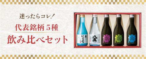 代表銘柄5種飲み比べセット